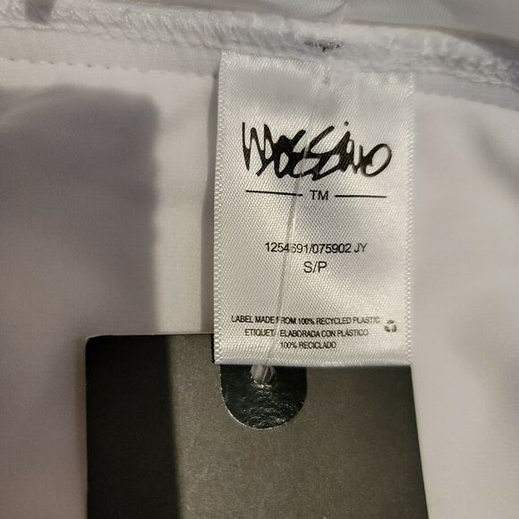 Mossimo Del Mar Camilla Bralette Bikini 2 Pc SwimWear High Waist Small White - Picture 8 of 9